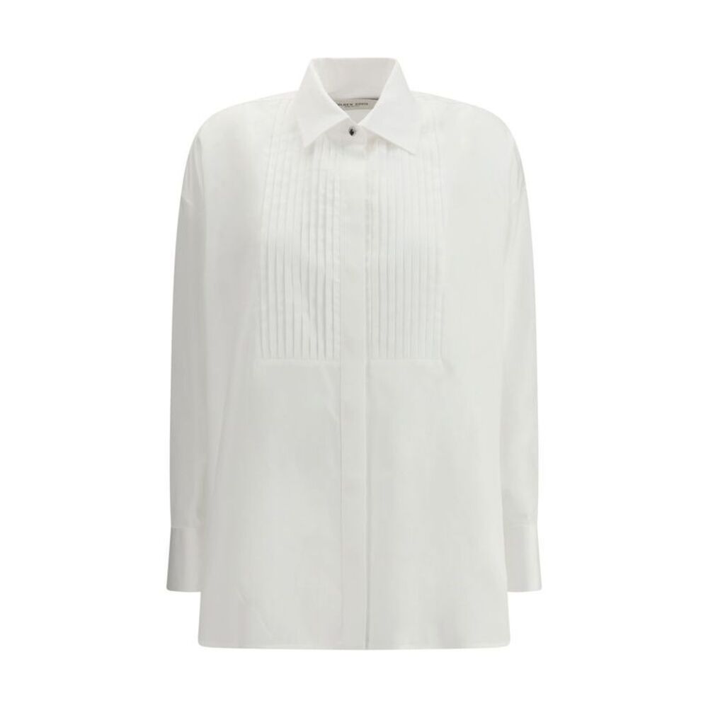 Golden Goose White Cotton Dress Women's Shirt